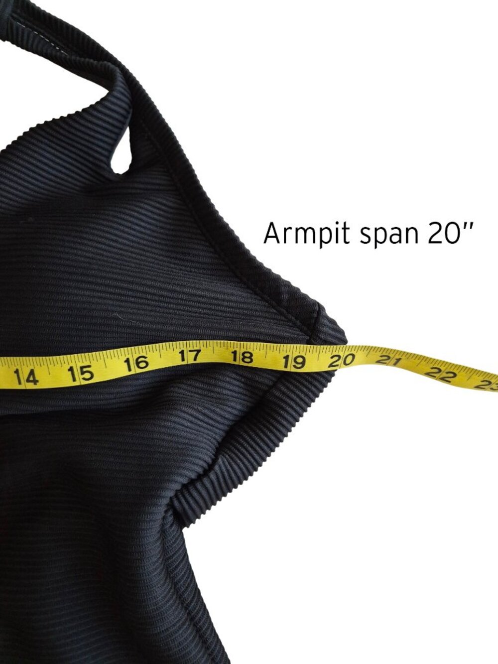 BCBG Paris Like New Adjustable Tie Back Keyhole One Piece Swimsuit Ribbed 2XL - Picture 13 of 16
